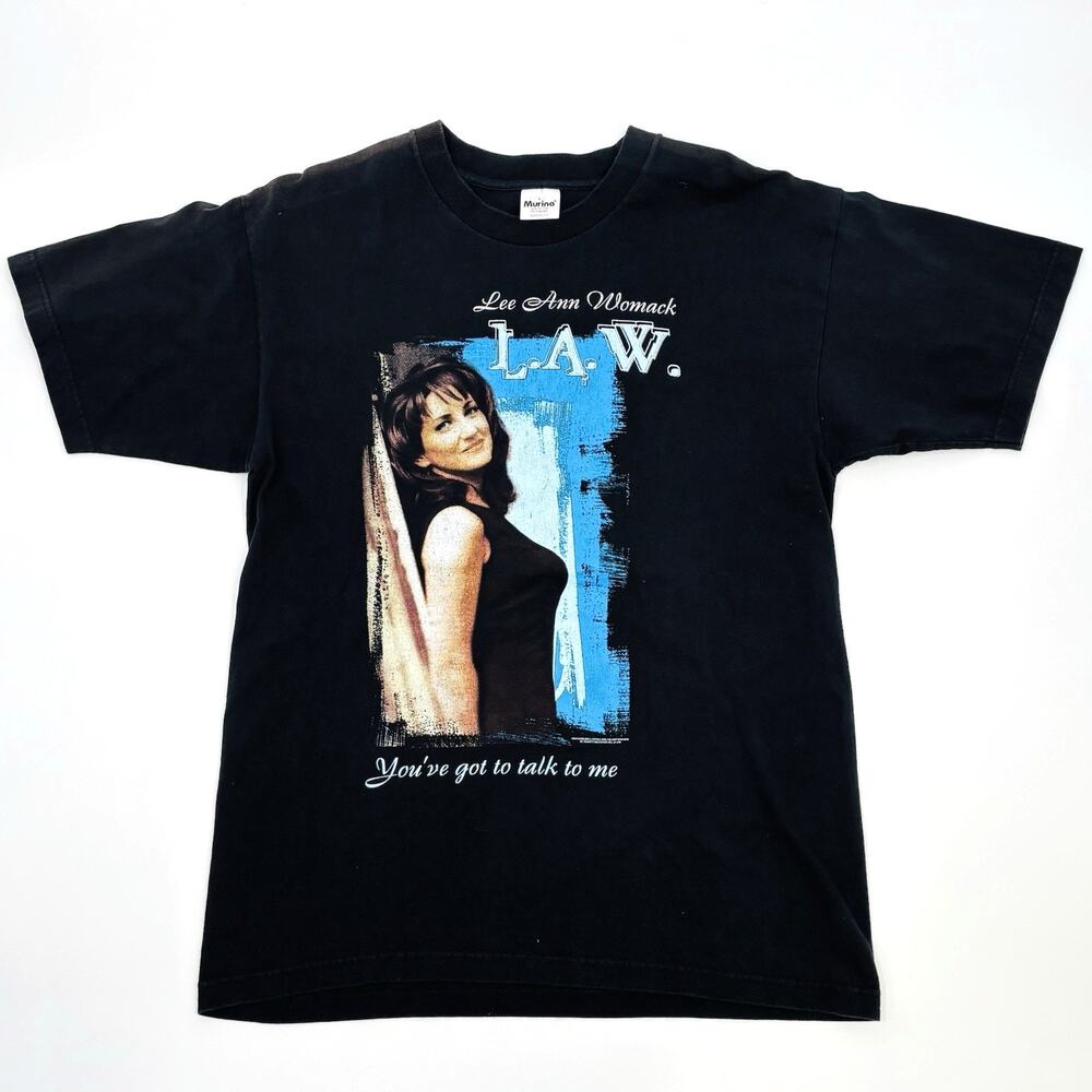 Vintage 1998 Lee Ann Womack L.A.W. Tour Shirt Tee Large Country Dolly Parton